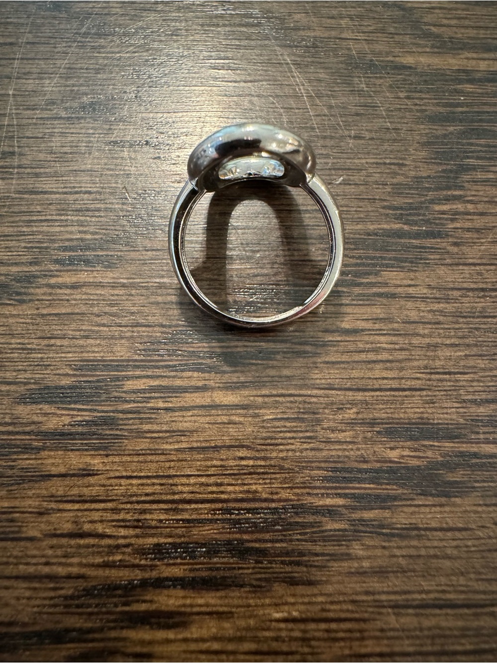 Sterling Silver Open Oval Statement Ring - Silver 925 Size 7 NWOT - Picture 5 of 9